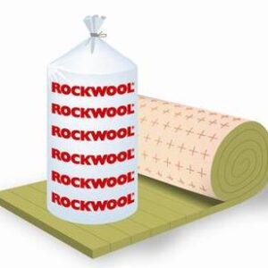 50 mm Rockwool lamelmåtte, alu-folie 1 x 5 meter