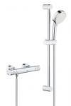 GROHE Grohtherm 800 Cosmopolitan termostat til brus med brusesæt (600mm), vægmonteret