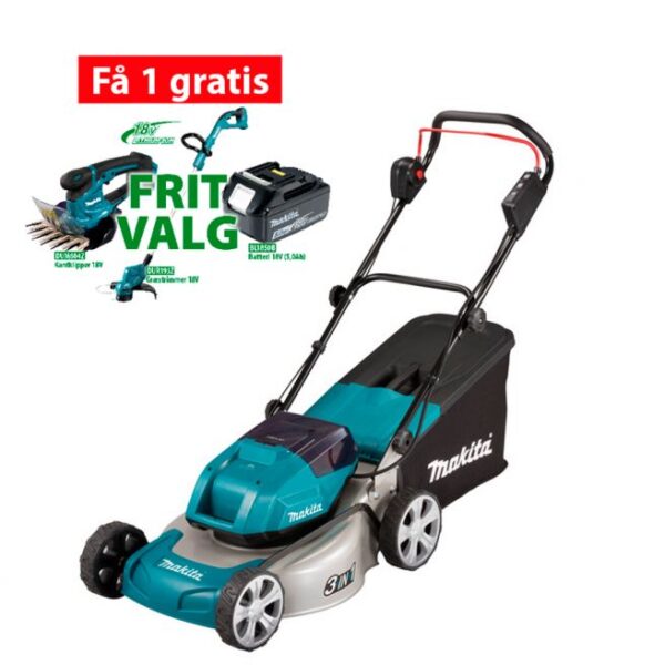 Makita Plæneklipper 2x18v 5,0ah - DLM460PT2