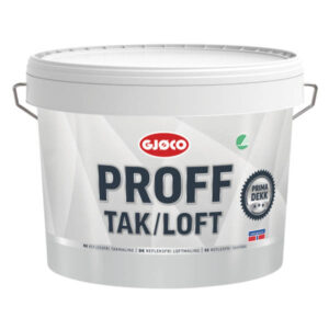 Gjøco tak/loft - refleksfri loftmaling 2,7 liter