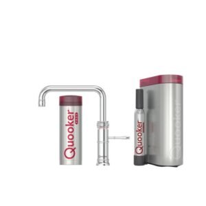 Quooker Classic Fusion Square Sæt M.3l Krom Inkl. Pro3 & Cube Beholder