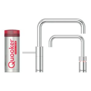 Quooker Nordic Square Twintaps sæt m. Pro3 VAQ B 3 l. - krom