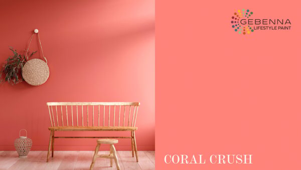 Gebenna Vægmaling: Coral Crush Farveprøve