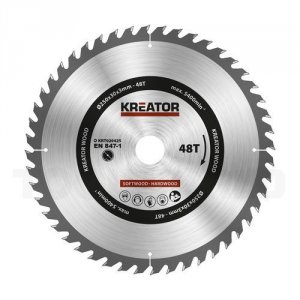 Rundsavsklinge 250 mm 48 HM tænder Kreator KRT020425