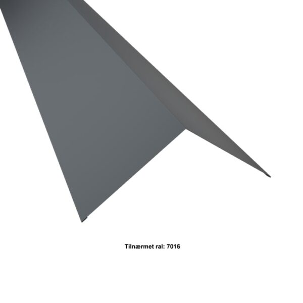 Tagrygning Trapez/Sinus. 190-190x2000 mm. - Antracit,20 års garanti (0,50),25-35Â°