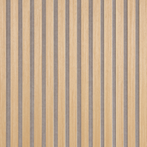 Fibrotech Quanti akustikpanel 18x520x2440 mm light oak m/grå polyester