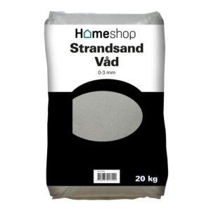 Homeshop Sand Strandsand Våd 0-3 Mm 20kg