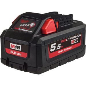 Milwaukee Batteri M18 HB5.5 HO Red Lithium-Ion 18V 5,5 Ah