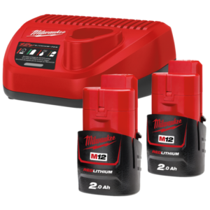 Milwaukee M12 NRG-202 batterisæt 12V