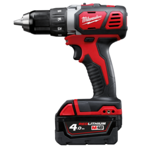 Milwaukee M18 BDD-403C 18V bore-/skruemaskine 3x4.0 Ah batteri og lader