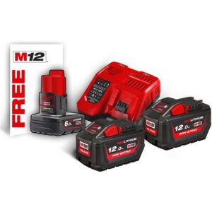 Milwaukee batterier & lader M18 HNRG-122 18V 12 Ah