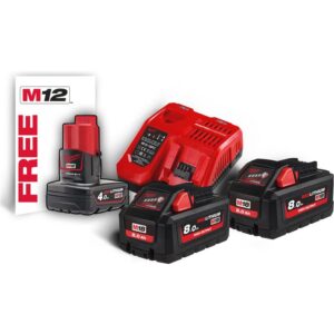 Milwaukee batterier & lader M18 HNRG-802 18V 8,0 Ah