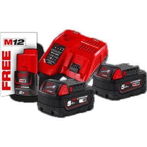 Milwaukee batterier & lader M18 NRG-502 18V 5,0Ah