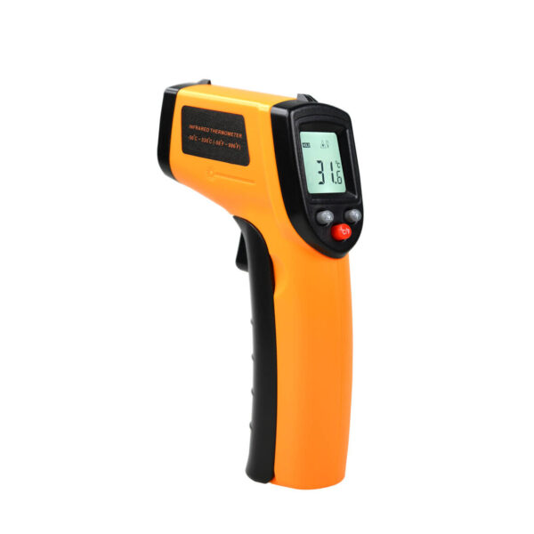 Napoli- Infrarød termometer, orange/sort H14 cm