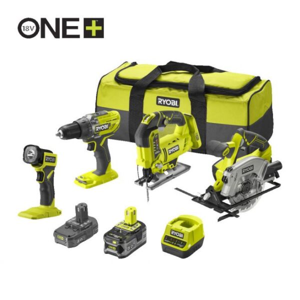 Ryobi 18V ONE+ Håndværkersæt - RCK184-252S