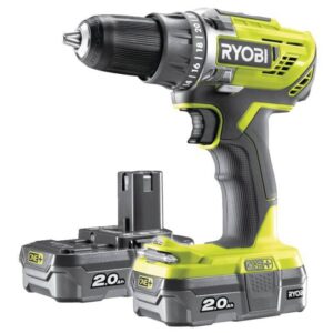 Ryobi Bore-/skruemaskine 18V - 2 x2,0 Ah Batteri - R18DD3-220S