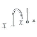 GROHE Atrio New brusearmatur 5-huls kar- & brus overdel 1/2'', 90Â°