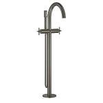 GROHE Atrio New termostatarmatur til kar & brus. gulvmontage, Børstet Hard Graphite