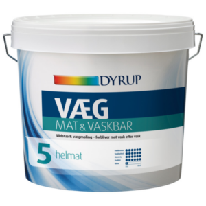 Dyrup vægmaling mat og vaskbar 5 2,25 L