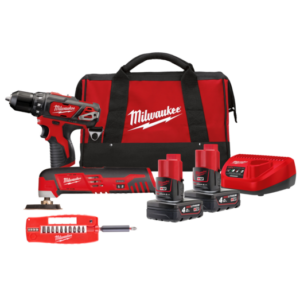 Milwaukee M12 BPP2D-402B bore-/skruemaskine Powerpack